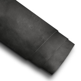 ELW 8-10 oz (3-4 mm) Skirting Veg Tan Leather | Black 1-2 SQFT| Thick Cowhide Tooling Leather Sheet for Belts, Saddle, Holster, Sheaths, Bulk Real Leather Pieces, Crafts, Remnants, Scraps USA