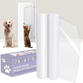 Door Scratch Protector from Pet Scratching, 78" x 7.9" Anti-Scratch Guard for Furniture and Wall, Door Scratch Shield for Dog and Cat Clawing, Scratching and Damaging