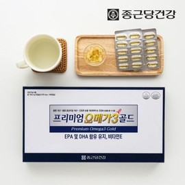 Jongkundang Health 종근당건강 프리미엄 오메가3 골드 2박스(12개월분) Jongkundang Health Premium Omega-3 Gold 2 Boxes (12-Month Supply)