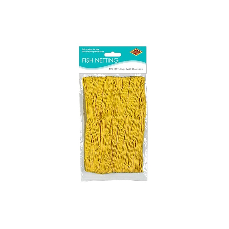 Fish Netting (Yellow) Party Accessory (1 Count) (1/Pkg)