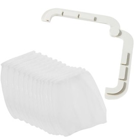 Kitchen Sink Food Catcher and 100pcs Elastic Sink Drain Strainer Net Bag, Corner Sink Waste Food Rack Collecting Kitchen Food Garbage Trash Residue