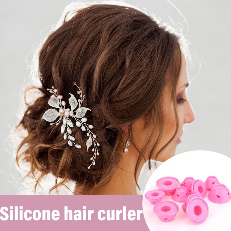 WUSJCOF Pack of 20 Plastic Curlers for Curling Without Heat