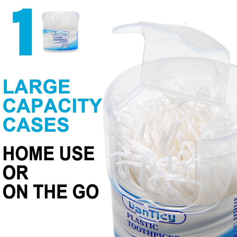 Interdental Toothpicks, Disposable Plastic Curved Hook Toothpicks, Ultra Teeth Cleaning