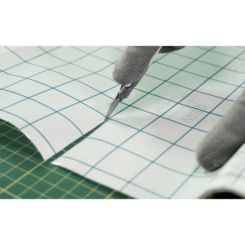 VViViD Transparent Medium Tack Vinyl Transfer Roll w/Grid for Signage,