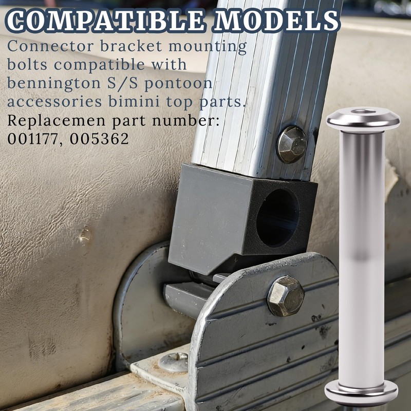 Top Connector Bracket Mounting Bolt Replacement Compatible with Bennington SS
