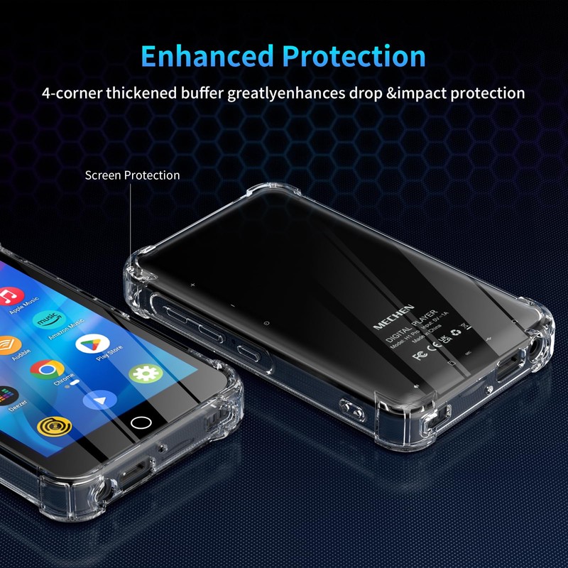 MECHEN H1 Pro MP3 Player Case, Clear Case for Mp3