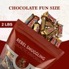 Caramel Chocolate Fun Size Candy Bars Bulk 2LB Bag by