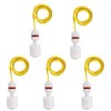 Liyafy 5 Pcs Right Angle White Plastic PP Float Switch
