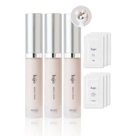 Lujo Needle Serum Bright Eye Cream, Bear Needle Serum, Eye Serum, Eye Removal, Eye Bear Removal, Pigmentation, 21 Kinds of Beauty Ingredients (0.3 fl oz (9 ml) / 1 Month Supply, Pouch Set (Face Wash +