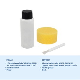 Leather & Leatherette Dye - Paint - Color - Colorant WHITE
