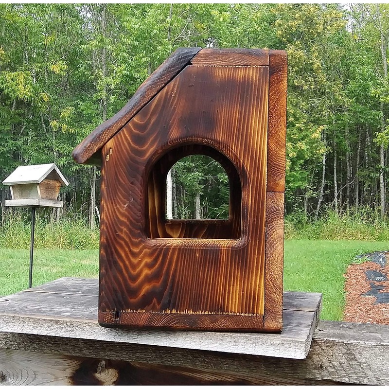 Very Large Fence or Tree Mount see Through Squirrel Feeder