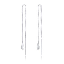Elli Basic Women's Drop Earrings in 925 Sterling Silver, Sterling Silver, None