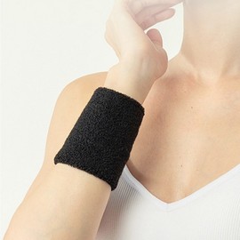 Short Wrist Support Band 2-Piece Set for Sports, Fitness, and Tennis SN.Wrist Support 2pc White 3ea
