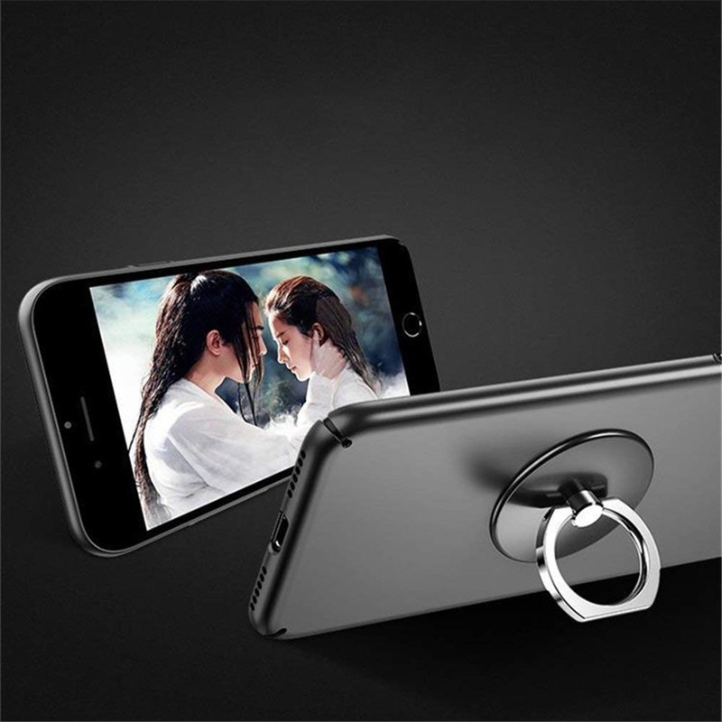 MuStone 360 Degree Rotating Stand Metal Ring Holder with Round