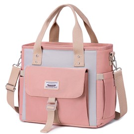 Weitars Insulated Lunch Bag for Women,Leak Proof Lunch Box for Work,Extra Large Lunch Tote Bag With Removable Shoulder Strap with Side Pockets,Reusable Lunch Bag For Picnic Hiking