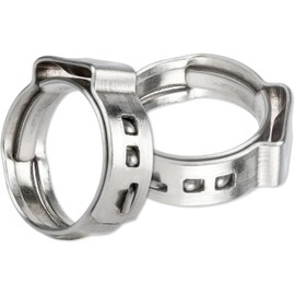 Pipe PEX Clamps, MISPIRE PEX Cinch Clamps Stainless Steel 304 Pinch Clamps for PEX Pipe Tubing Fitting Connections (1", 50 Pack)
