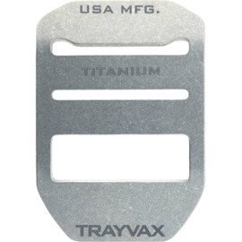 Trayvax Cinch Belt Buckle, Tactical Belt Buckle for Men and Women, Outdoor Hiking and Military Accessories, Titanium