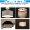 PATIKIL Lampshade Diffuser, 7.5" Diameter with 3/8" Center Hole Round