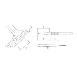 EMS 78414-48WF Wafer Tweezer, Style 48 WF, Steel