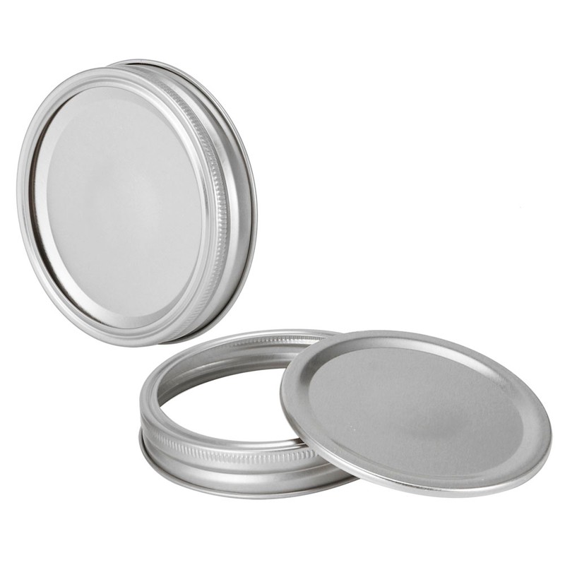 Stainless Steel SplitType Mini Glass Jar Lids Container Sealing Cover