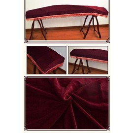 Yobeyi Gold Velvet Guzheng Dust Cover Piano Cover Guzheng Famous Musical Instrument Accessories (Wine red)