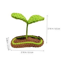 FUNOMOCYA 2pcs Knitted Bean Hair Clips Cute Hair Accessories for Girls for Teens Adorable Design for Occasions