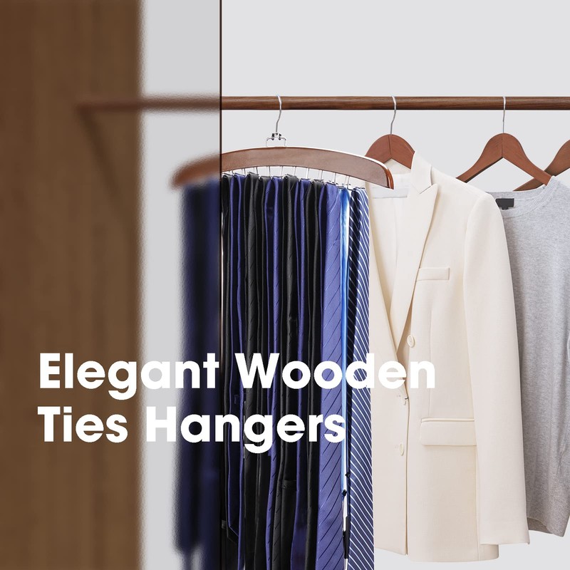Ulimart Tie Rack 2Pcs Tie Racks for Men Closet 24
