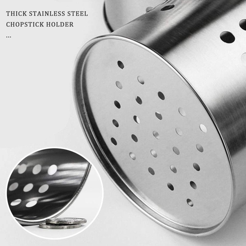 2 PCS Kitchen Utensil Organizer, Kitchen Stainless Steel Cooking Utensil