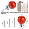 IEIK 10 PCS Crystal Cabinet Knobs Round Glass Bubbles Dresser