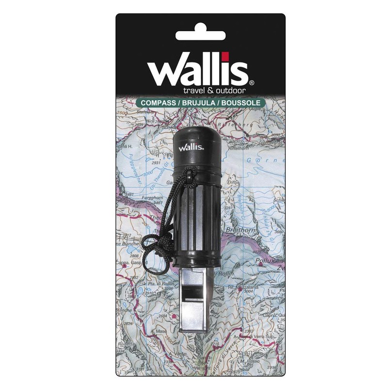 Wallis Brújula Scout, Color Negro, Pequeño