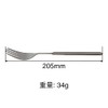 All Stainless Steel Handle Fork Large