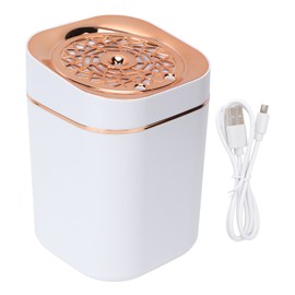Air Humidifier 3L Double Spray 360 Degree Humidification USB Charging Desk Humidifier with Colorful Ambient Lighting Gold