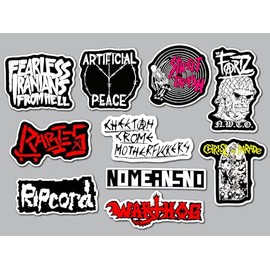Punk Sticker Pack (10 Stickers) Set 15 Christ Parade Warthog Ripcord Rabies Artificial Peace Fearless Sticker fartz raw Thrash Outsider Rebel Badge Underground Street Hardcore Loud Decal Scene