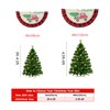 Christmas Tree Skirt 48 Inch with Truck Red and Black