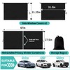4 Pcs Double Layer Thickened Car Curtains Set, 98% Light