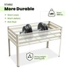 KING BIRD Large Raised Garden Bed with Cover Galvanized Elevated