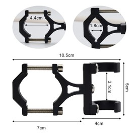 Aluminum Alloy Motorcycle Hook Black Motorcycle Helmet Holder Hook Handlebar Hook