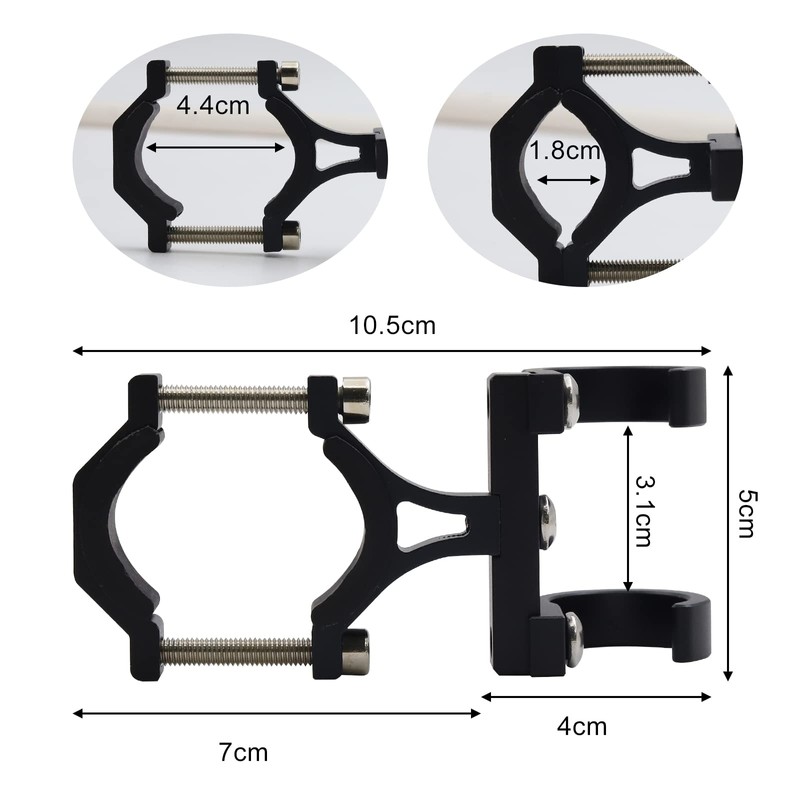 Aluminum Alloy Motorcycle Hook Black Motorcycle Helmet Holder Hook Handlebar