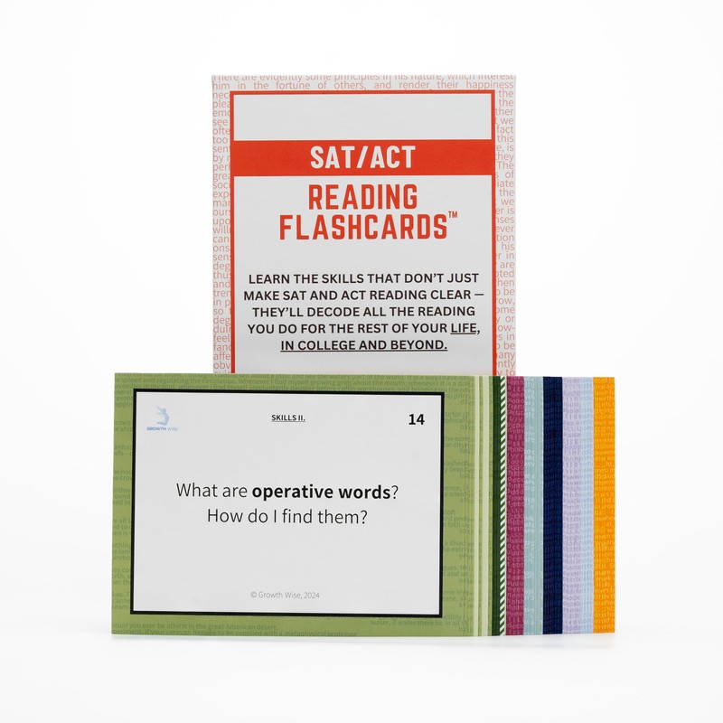SAT/ACT Reading Flashcards by Growthwise