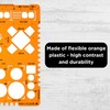 Architect Stencil 1:50 - Architectural Template - Furniture Symbols for