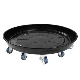 RIAMTGCX Rolling Plant Caddy Dolly with Wheels, 18" Heavy Duty Plant Stand on Casters for Planters, Wheeled Plant Roller Base for Indoor Outdoor Flower Pot, Black, 1 Pack