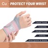 INDEEMAX 2 Pack Copper Carpal Tunnel Wrist brace, Compression Wrist