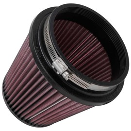K&N High-Flow Original Lifetime Universal Clamp-On Air Filter: High Performance, Premium, Washable: Flange Diameter: 5 In, Filter Height: 5.5 In, Flange Length: 1 In, Shape: Round Tapered, RU-5147