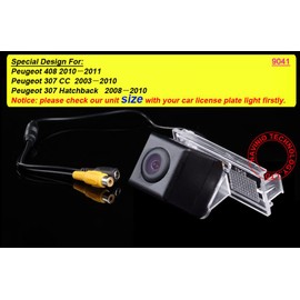 Reversing Camera in Number Plate with High Resolution Reversing System Compatible with Citroen C2 C3-XR C4 C5 C-Elysee C-Quatre DS DS3 DS5 DS6 DS5LS /Peugeot 301/308/408/508/C5/3008/307/307CC /Koleos