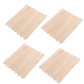KONTONTY 100pcs Popsicle Sticks for DIY Crafts Natural Wood Ice Cream Sticks Smooth Touch Tongue Depressors for Activities Safe and Practical for Home and Parties