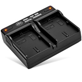 BM LP-E6, LP-E6N Dual Bay Battery Charger for Canon EOS R, EOS 90D, EOS 60D, EOS 70D, EOS 80D, EOS 5D II, EOS 5D III, EOS 5D IV, EOS 5Ds, EOS 6D, EOS 6D II, EOS 7D, EOS 7D II, C700, XC10, XC15 Cameras