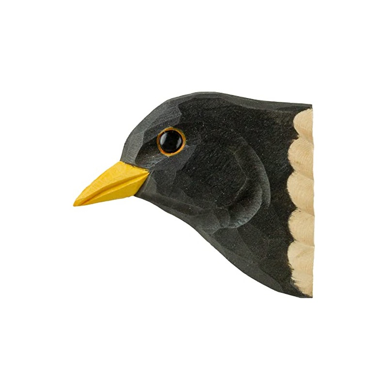 Wildlife Garden - Magnet Blackbird (WG4921) - Hand Carved