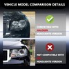 Aosky Headlights [Bulbs Included] Compatible with 2011-2017 Compass/2011-2013 Jeep Grand