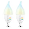 Feit Electric CA10 LED Candle Bulb Flame Tip, 40W Equivalent,