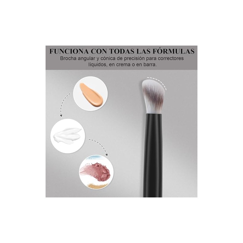 START MAKERS Brocha para Corrector, Brocha de Maquillaje Angular para